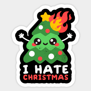 I hate christmas Sticker